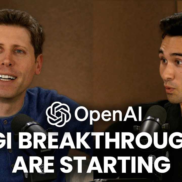 Sam Altman on Zero-Person AI Companies, Sora, AGI Breakthroughs, and more - YouTube