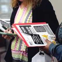Jobseekers attend a career fair in Wilmington, North Carolina