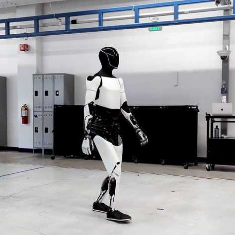 Tesla's Optimus robot in testing.